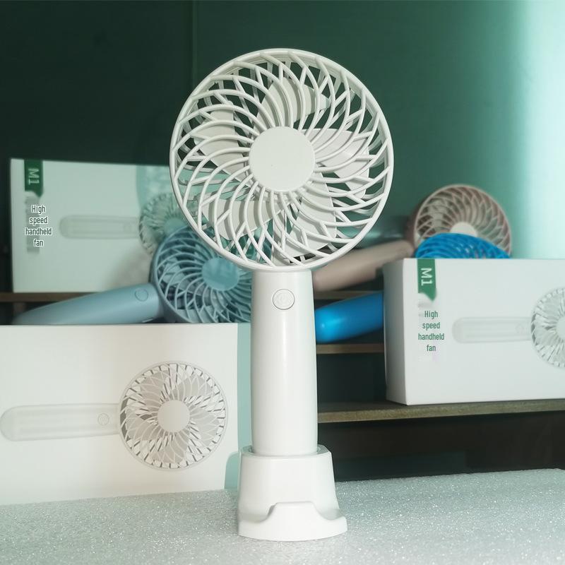 6-Speed Portable USB Handheld Fan - High Wind Power for Office & Desktop