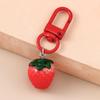 Stabiler Legierungs-Frucht-Schlüsselanhänger Acryl-Material Schlüsselring Für den täglichen Gebrauch Stilvolles Geschenk für Frauen Mädchen