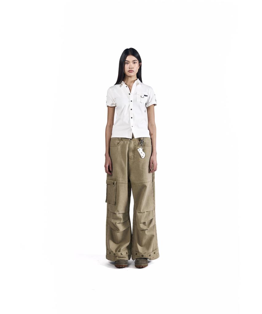 AAKAM Cowboy Chaps Cotton Pants (Beige)