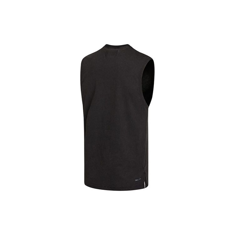 Air Jordan Dri-Fit Quick Dry Round Neck Breathable Sleeveless Tank Top Men Tops Black DC3237-010