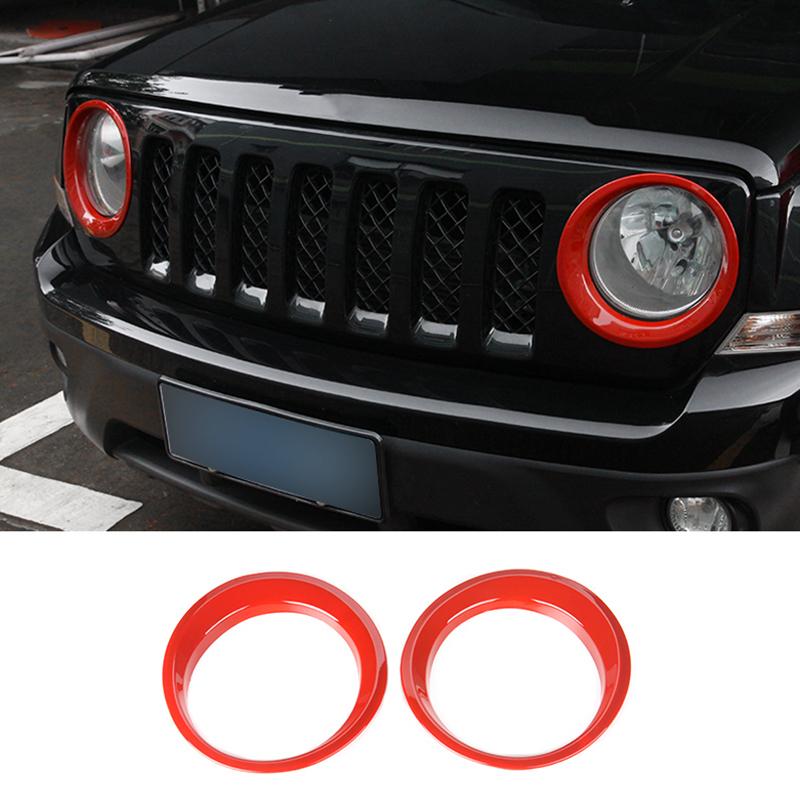 

TESIN Racing Grills Передняя сетка для автомобиля, декоративная решетка, накладка, наклейки для Jeep Patriot 2011-2016, внешний вид Chrome Light Cover