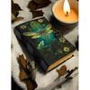 Mystic Dragonfly Leather Journal – Vintage Handmade Paper Diary, Nature Art Notebook, Gift for Writers & Artists”