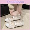 Princess Mesh Flat Shoes For Women With Flower Print And Low Heel For Daily Wear