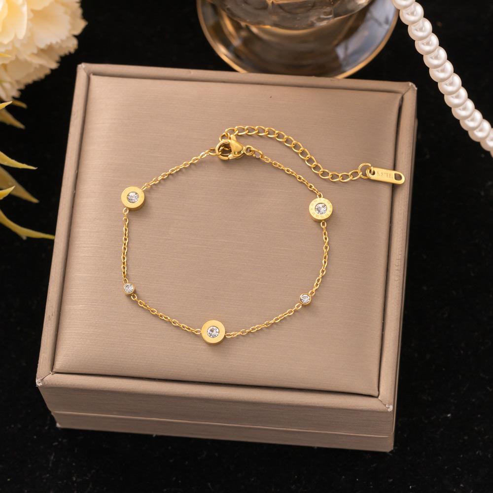 Fashion Titanium Steel Bracelet Never Fade Elegant Durable Jewelry for Women Men Unisex