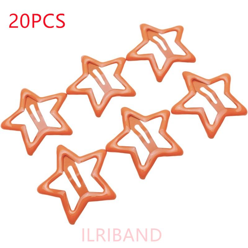 20pcs/lot 3CM Mini Star Hair Clip Kids Glitter Metal Hair Clips Barrettes Hairpins Girls Hair Accessories Headwear Styling Tools