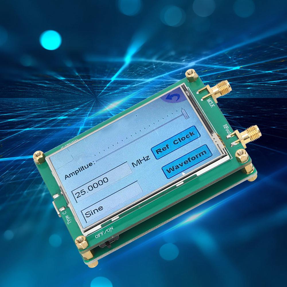 AD9833 TFT Full Touch Screen Signal Generator DDS Source Dot Frequency for Sine  Triangle  Square
