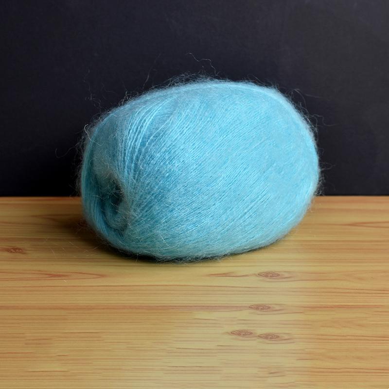 Mohair Fine Wool Yarn Knitting Sewing Thread Soft Skin-friendly Crochet for Sweater Scarf Shawl