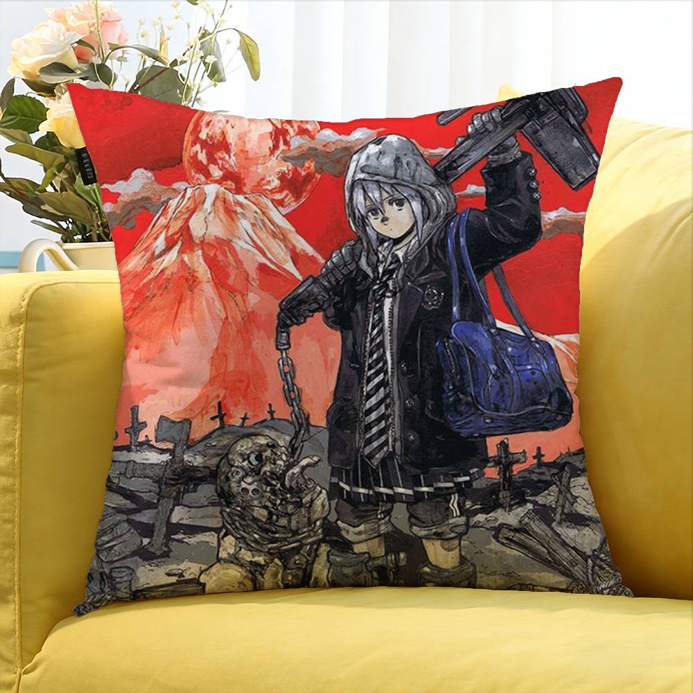 D-Orohedoro Anime Various Sizes Square Pillow Case For Car Home Bedchamber Decor