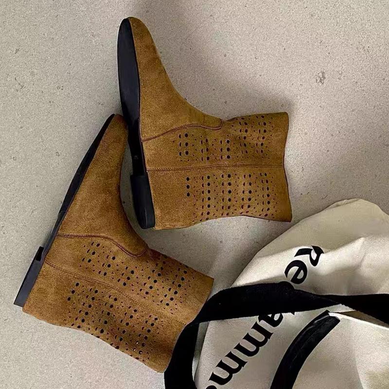 

Модные балетки Женские ботильоны Замшевая дизайнерская обувь Модные зимние уютные женские ботинки 2025 Новый тренд Готические повседневные женские ботинки Челси 40 хаки