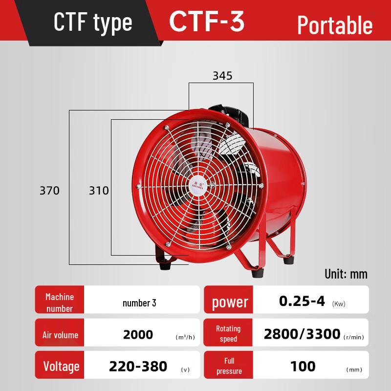 Kalei Handheld CTF Portable Dust Extraction Fan CN plug (adapter included)