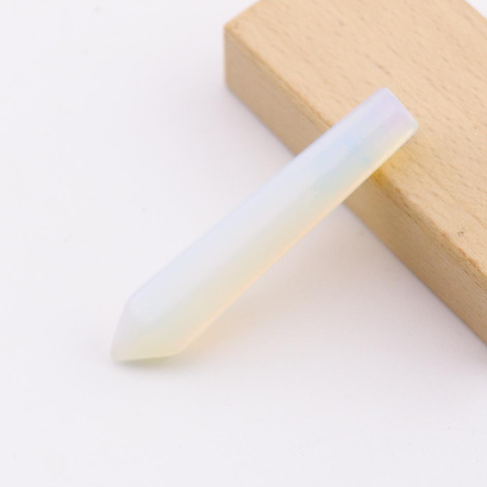 Crystal Jade Single Point Hexagonal Pillar Pendant - 1*5cm Accessory