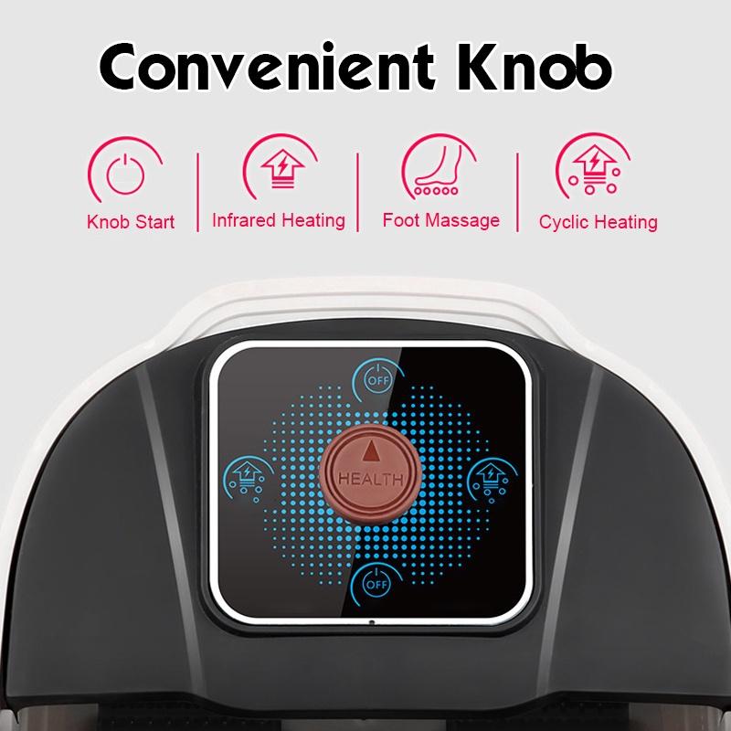 500W 9L Foot Bath Automatic Soaking Electric Feet Massager Constant Temperature Foot Bath Foot Spa Tub Heated Foot Bath Adult Home 35x27x42cm