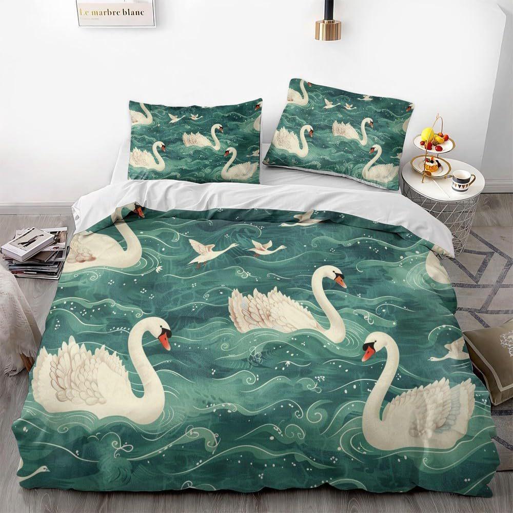 Swan Down Quilt Cover Cherry Blossom Quilt Cover Bedding Set Sweet Girl Romantic Three-Piece Set