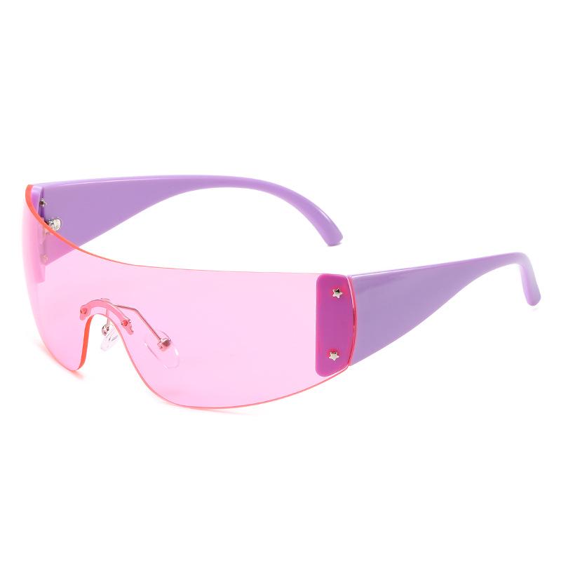 Y2K Women's One-Piece Fashion Sunglasses - Large Frame, European & American Style