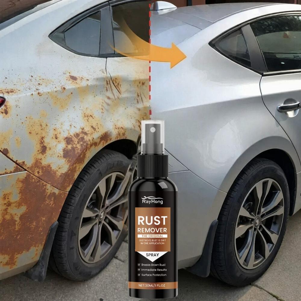 Spray Quitamanchas de Óxido - Eliminador Instantáneo de Óxido y Suciedad para Carrocería de Coche, Piezas Metálicas - Protección y Restauración de Superficies