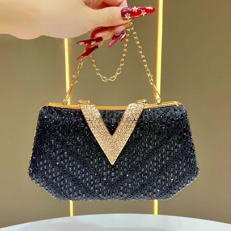 

Evening Dress Bag, Dinner Bag, Clutch Bag, Chain Cheongsam Bag, Handbag, Single-shoulder Crossbody Bag