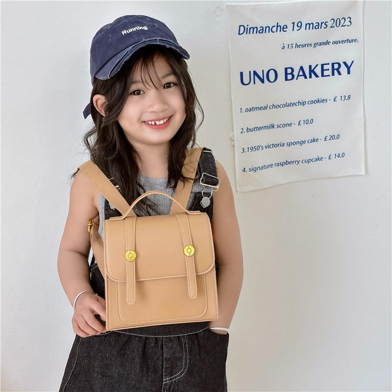 British Style Children's Backpack Simple High-end Handbag Children's School Bag Travel Small Backpack