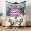Bayern Munich Crest Blanket Warmthful Decor Perfect for Chair Bed Office Chair All-Season Use Stylish Decor Suitable for Gifting Relatives and Friends