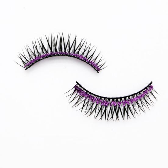 5/7/8/10/20 Pairs Shiny 3D Colorful Long Thick Glitter Artificial Eyelashes