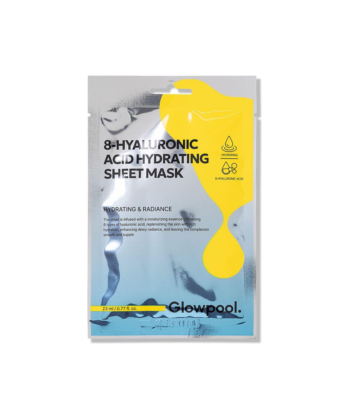 Glowful 8 Hyaluronic Acid Hydrating Sheet Mask x 10EA (Transparent Pouch)