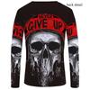 Skull Tops Women O Neck Long Sleeve 3d Print T Shirt