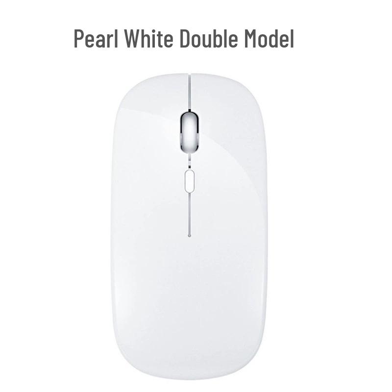Dual-Mode Ultra-Thin Rechargeable Bluetooth Silent Mouse with Luminous Feature for Office and Tablet Use