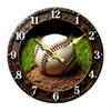 Sports Themed Wall Clock Silent NonTicking 3D Ball Precision Movement House Decoration for