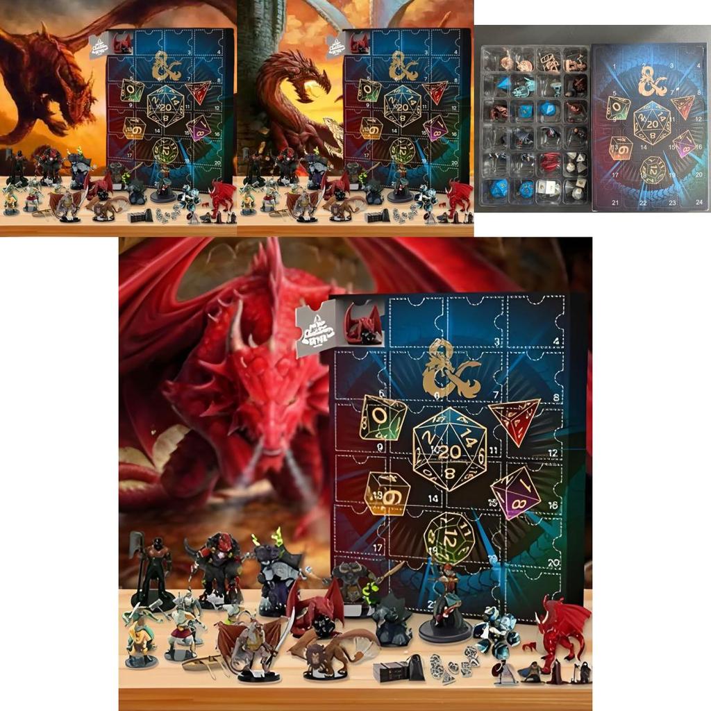 Dungeons And Dragons Adventní kalendář Dárková sada s překvapivými sběratelskými předměty pro sváteční oslavy