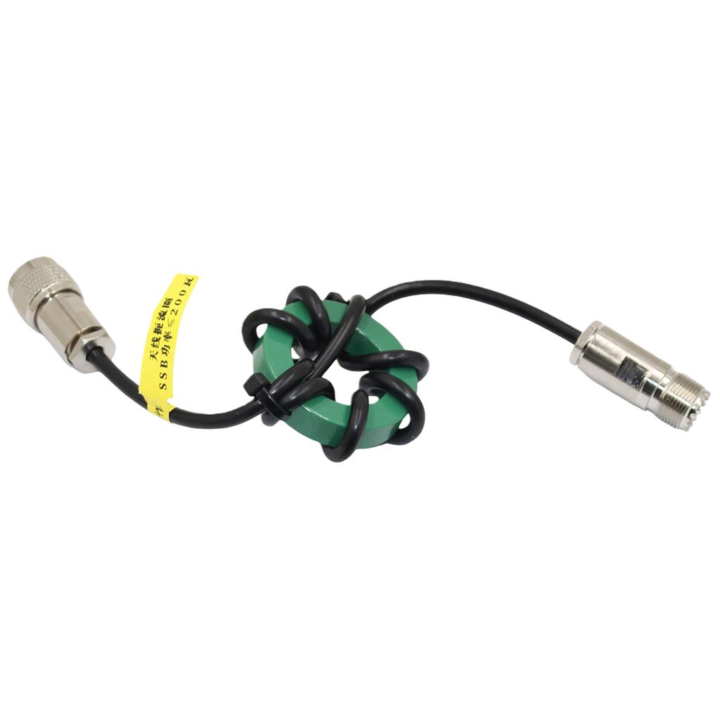 1.8-54MHz 200W Shortwave Choke Magnetic Ring Shortwave 1/1 Current Balun for HF SW Radio Test Measurement Tool Accessory