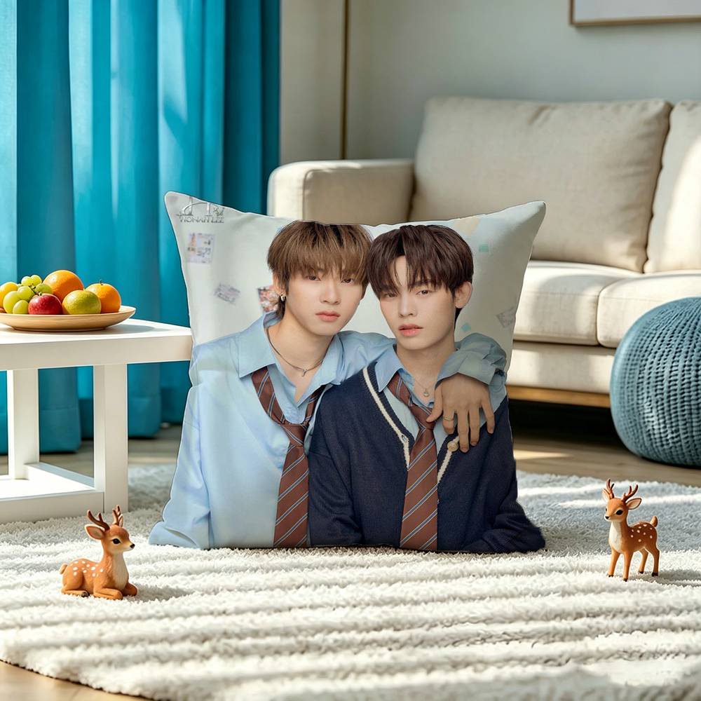 Love TV D-Duang with You Square Double-Sided printed Pillow Case Bedroom Bedside Pillow Sofa Cushion Cover