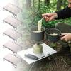 Portable Folding Mini Camping Table Lightweight Aluminum Metal Outdoor Picnic Table Compact Easy Setup for Hiking Travel and Backyard Use