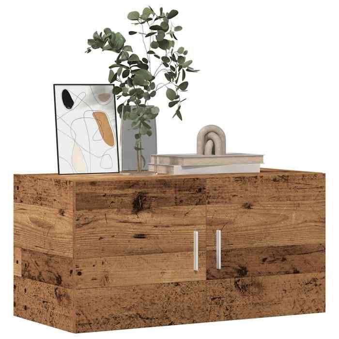 VidaXL Meuble mural vieux bois 80x39x40 cm bois d'ingénierie 856028