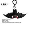 Flying Bat Keychain Plush Black Gothic Transformable Key Ring Pendant Keyring Backpack Bag Purse Charm Halloween Gift for Lovers