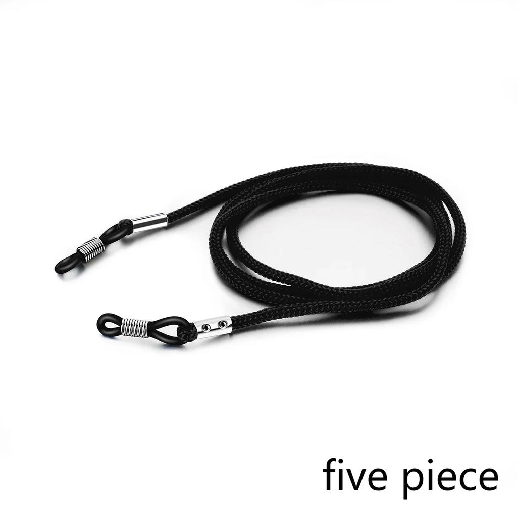 5 Stück Verstellbarer Brillenbandhalter Anti-Rutsch Brillenkordel Seil Sport Sonnenbrillen Kette Lanyard Brillenhalter Damen Herren