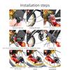 Single speed folding bicycle rear dial chain guide oval disc modified crimp chain to prevent chain drop