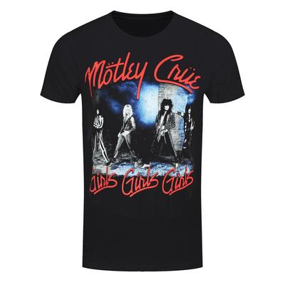 Motley Crue T-Shirt Smokey Street Rock Band Official Black New