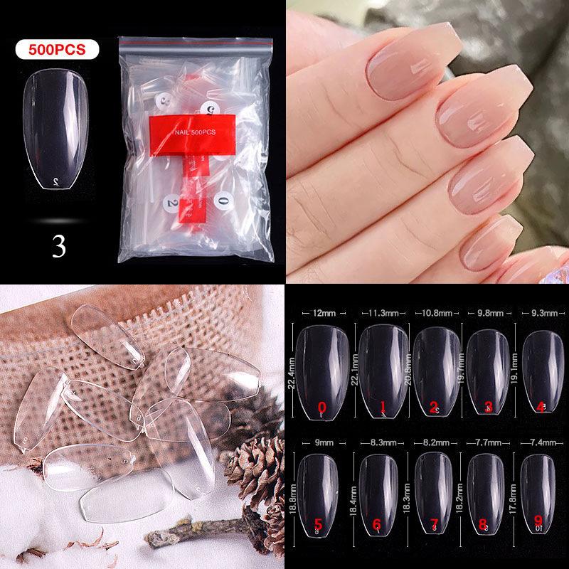 White Clear Acrylic Nail Nails Extension Full Half Cover Ballet Coffin French Nail 500pcs Fake Nail Kop Billigt Fri Frakt Arliga Recensioner Med Bilder Joom