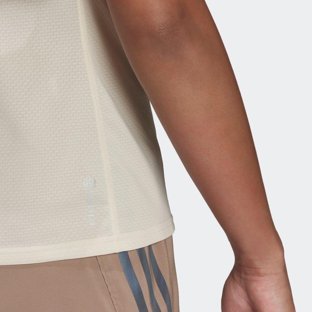 Adidas Running Logo Crew Neck Short Sleeve T-Shirt Women T-Shirts White HB9355