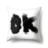 Polyester Pillow Case Car Decoration Home Printed Black and White Geometric Car Cushion Head Cushion Cover