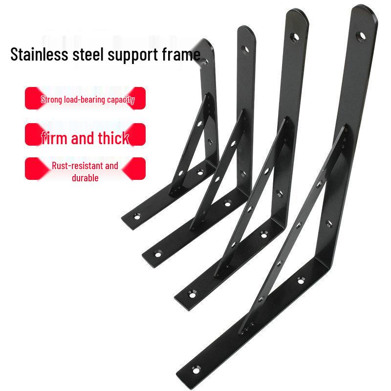 Stainless Steel Wall-Mounted Tripod Bracket for Load-Bearing Support and Partition Fixing