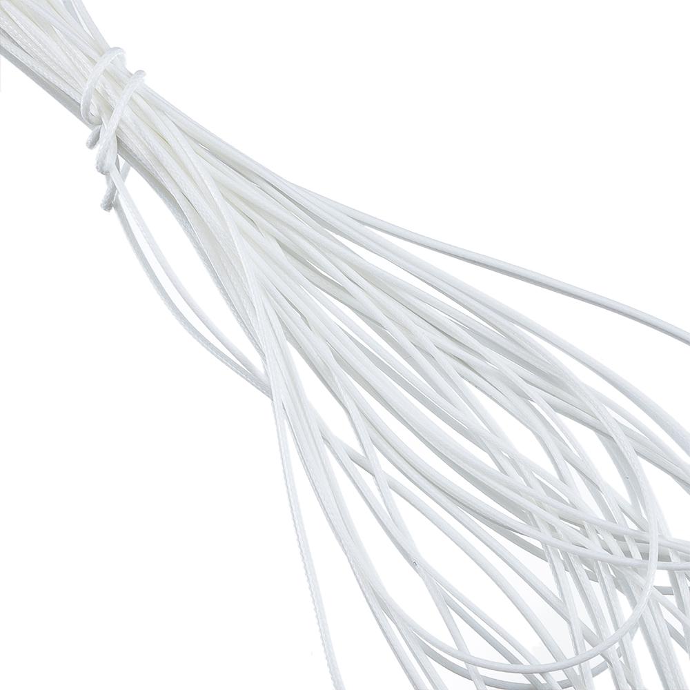 

10Meters Polyester Nylon Cords Rope Braided Waxed Leather String For Jewelry Necklace Making DIY Accessories Dia 1mm белый
