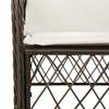 Vidaxl 9-Cz. Garden Furniture Set With Cushions, Brown, PE Rattan