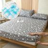 100% Waterproof Bed Fitted Bed Sheet Anti-mite and Anti-bacterial Mattress Protector Soft Breathable Mattress Cover Washable