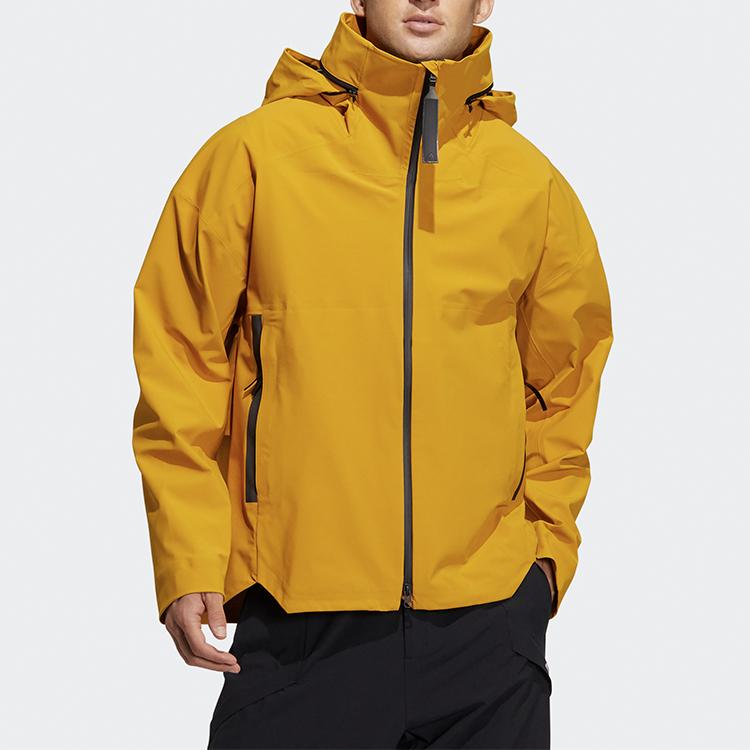 Adidas Outdoor Sports Hooded Jacket Men Jackets Yellow GL1356