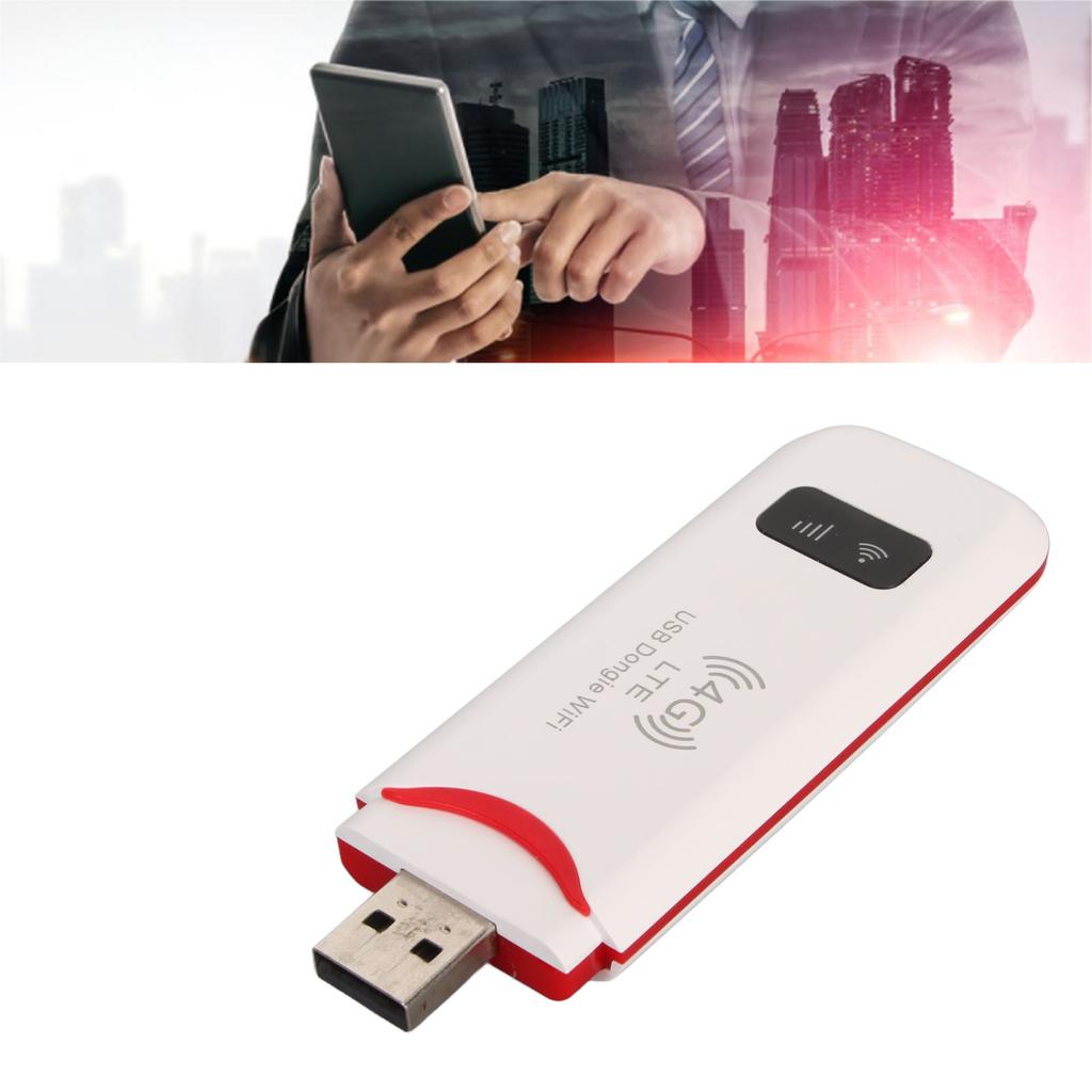 Point d'accès WiFi Portable Prise Blanche Plug and Play Haute Vitesse 4G USB WiFi Mobile Signal Stable Prise en Charge Multi-Appareils pour TV pour Téléphone