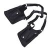 Double Shoulder Armpit Bag Vintage PU Leather Multi Function Underarm Wallet Holster Bag for Men Outdoor Phone