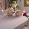 Cute Small Hippo Statue Ornaments Handmade Desktop Hippo Sculpture  Home Office Decor