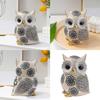 Artistic Owl Figure Statue In Resins with Flower Designs Sophisticated Home Decorative Ornament for Interior Decors