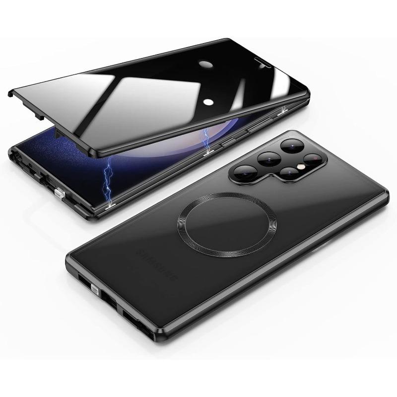 Suitable for Samsung S25U Magneto S24ultra Magsafe Mobile Phone Case Metal Glass Guard Clasp