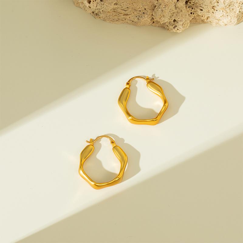 

Sleek Retro Geometric Matte Earrings – Elegant High-End Fashion for Women